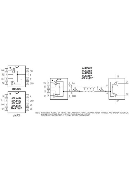 MAX485 Dıp8 Entegre 2 Adet fiyatları