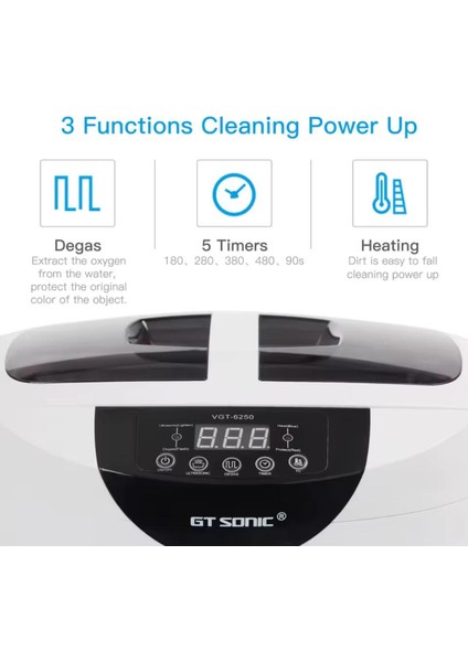 Gt Sonıc Dijital Ultrasonıc Temizleyici 2.5 L 100 W fiyatları