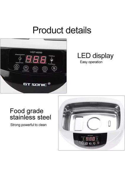 Gt Sonıc Dijital Ultrasonıc Temizleyici 2.5 L 100 W