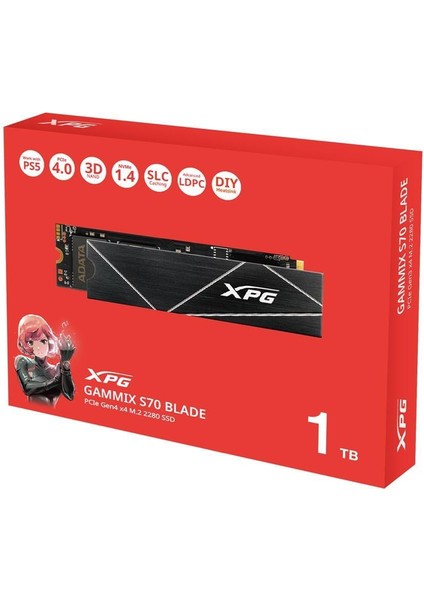 1tb Gammix S70 Blade 7400MB-S-5500MB-S Pcıe Gen4 X4 M.2 2280 SSD Harddisk (Ps5 Uyumlu) fiyatları