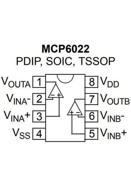MCP6022-I/P Dıp-8 Opamp Entegresi fiyatları