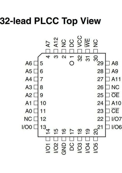 28C64 - PLCC32 Eeprom Entegresi fiyatları