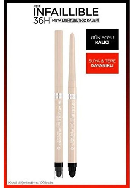 Infaillible Meta Light Jel Göz Kalemi - Opalescent