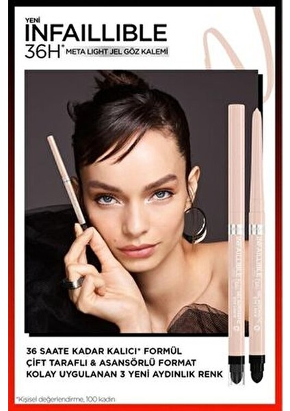 Infaillible Meta Light Jel Göz Kalemi - Opalescent fiyatları