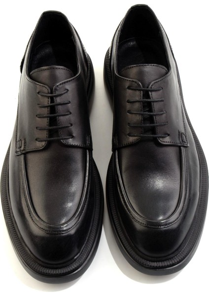 Siyah Hakiki Deri Erkek Klasik Ayakkabı E01054200641 fırsatları