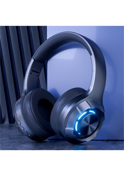 Yeni Led Aydınlatmalı Kulaklık Ultra Uzun Pil Ömrü İle Kablosuz Bluetooth Oyun Kulaklığı Type-C Bilgisayar Kulaklığı (Yurt Dışından)