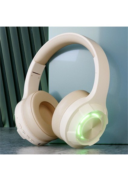 Yeni Led Aydınlatmalı Kulaklık Ultra Uzun Pil Ömrü İle Kablosuz Bluetooth Oyun Kulaklığı Type-C Bilgisayar Kulaklığı (Yurt Dışından)