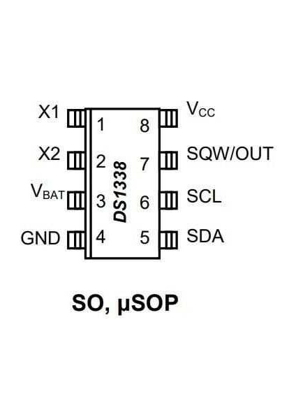 DS1338Z-33+ Soıc-8 Smd Rtc Gerçek Zaman Entegresi 4 Adet fiyatları