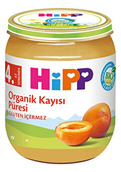 Organik Kayısı Püresi 125 gr 0-6 Ay Bebekler İçin Tamamen Doğal Meyve Maması fiyatları