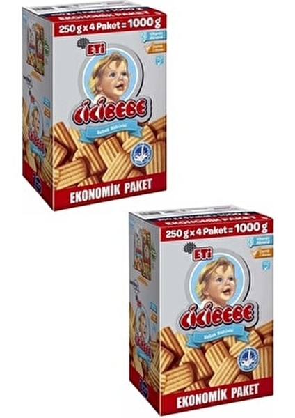 Cicibebe Bebek Bisküvisi 1000 g x 2 Adet 12 Aydan Büyük Bebekler İçin Lezzetli Atıştırmalık fiyatları