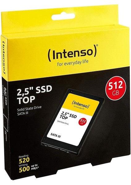 512GB 3812450 Top 520MB--500MB-S 2.5" Sata 3 SSD fiyatları