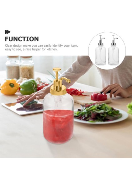 Yuvarlak Cam Sıvı Sabunluk Retro Şık Sabunluk 500 ml fırsatları