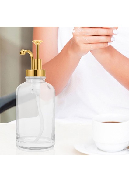 Yuvarlak Cam Sıvı Sabunluk Retro Şık Sabunluk 500 ml indirimleri