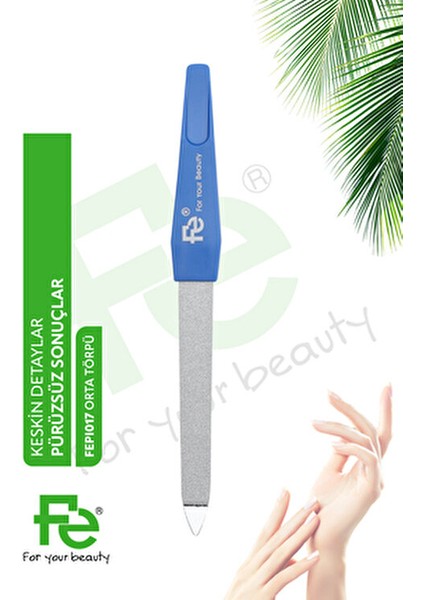 Orta Boy Mavi Tırnak Törpüsü Çift Yüzeyli Safir Kaplama 1 Adet Manikür İçin fiyatları