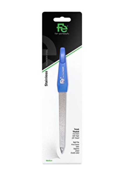 Orta Boy Mavi Tırnak Törpüsü Çift Yüzeyli Safir Kaplama 1 Adet Manikür İçin