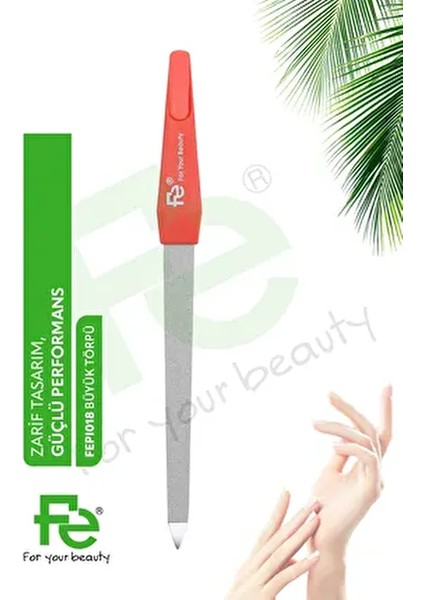 Büyük Oval Tırnak Törpüsü 1 Adet Mavi Renkli El Tırnakları için