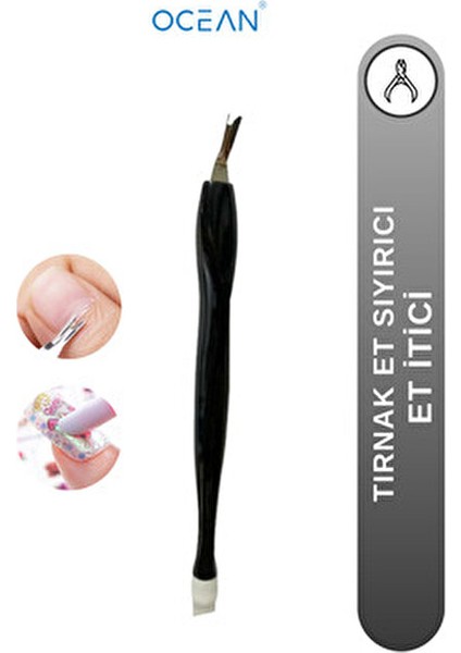 Tırnak Eti İtici ve Sıyırıcı 1 Adet Siyah Renk El Tırnağına Özel fiyatları