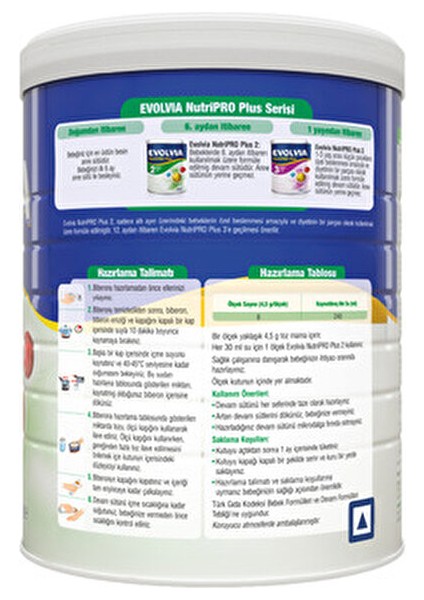 2 Devam Sütü Nutripro Plus 800 gr 3 Adet 6 Aydan İtibaren Sütlü Bebek Mamaları fırsatları