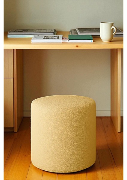 Puf Norway Iskandivian Çok Amaçlı Teddy Silindir Puf Bench Koltuk Tabure 42*41 modelleri