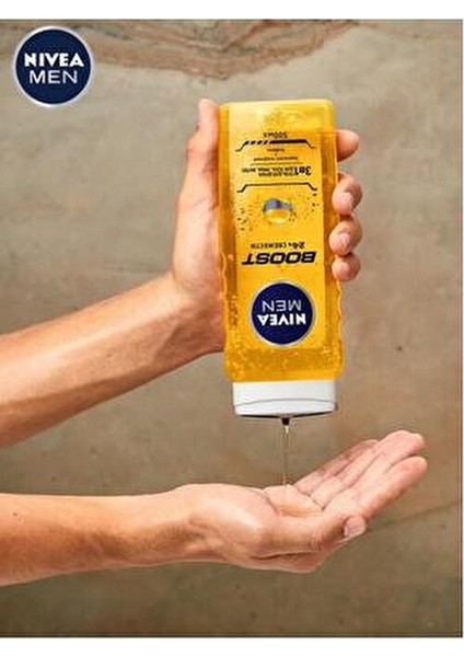MEN Boost Duş Jeli 500 ml Cilt ve Saç Derisine Bakım Sağlayan Etki