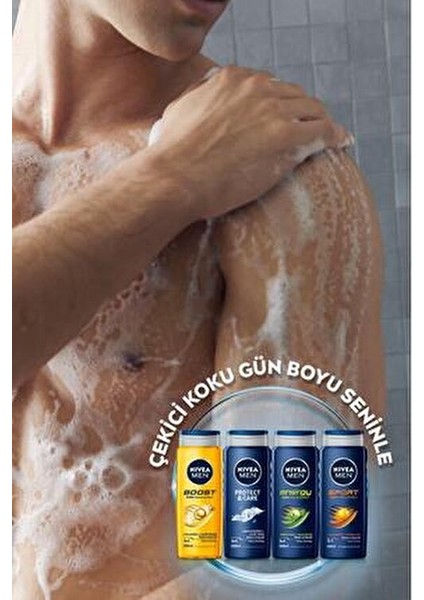 MEN Boost Duş Jeli 500 ml Cilt ve Saç Derisine Bakım Sağlayan Etki