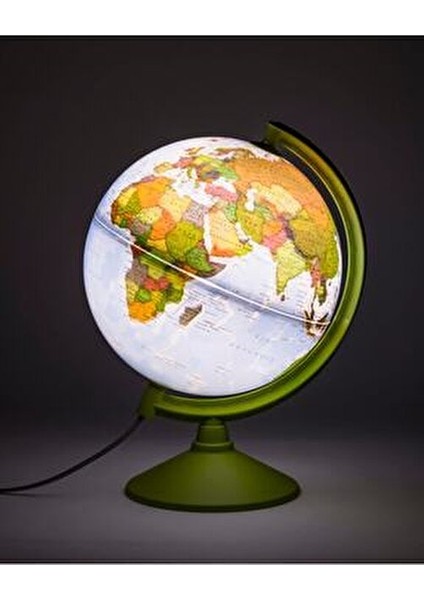 26 cm Işıklı Fiziki Küre Modern Tasarım Pastel Renklerle Eğitim Aracı