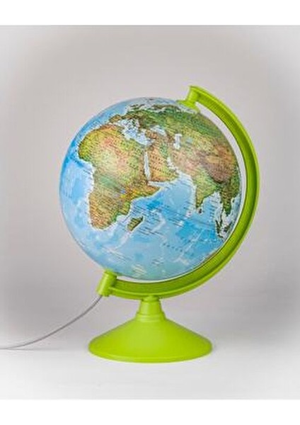 26 cm Işıklı Fiziki Küre Modern Tasarım Pastel Renklerle Eğitim Aracı