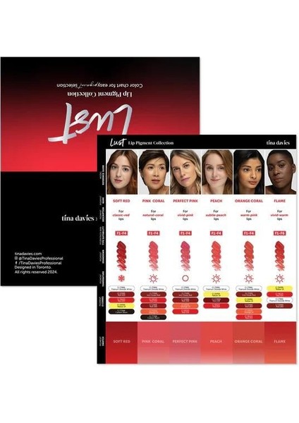 - Tina Davies Collection Lust Lip Kit - 6'lı Kalıcı Makyaj Boya Seti - 15 ml modelleri