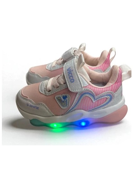 Vicco Heart Kız Çocuk Işıklı Cırtlı Phylon Spor Ayakkabı fiyatları