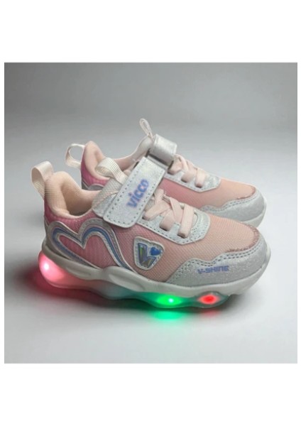 Vicco Heart Kız Çocuk Işıklı Cırtlı Phylon Spor Ayakkabı fırsatları