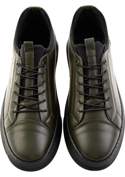 Haki Hakiki Deri Erkek Sneaker E01082000603 fırsatları