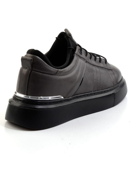 Gri Hakiki Deri Erkek Sneaker E01082010403 modelleri