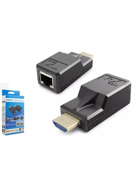 HDX1375 60MT HDMI Extender Siyah Mini (Type-C Port)