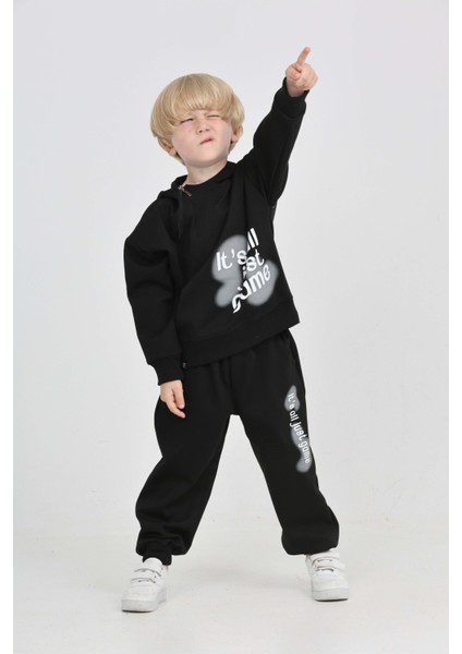 Erkek Çocuk Yaka Fermuarlı Eşofman Takım modelleri