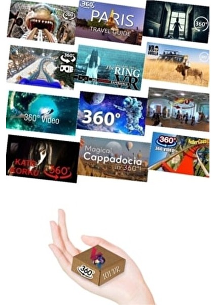 Sanal Gerçeklik Gözlüğü Seti 360 VR Eğlence Paketi 6.5 İnç Telefonlarla Uyumlu fiyatları