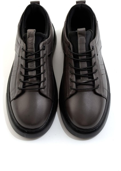 Gri Hakiki Deri Erkek Sneaker E01082010403 fırsatları
