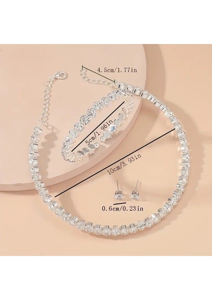 Diva Altın Kaplama Zirkon Taşlı Takı Seti Kolye Küpe Bileklik Seti Abiye Set Düğün Nişan Seti indirimleri