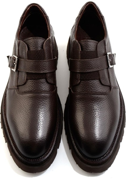 Kahve Hakiki Deri Erkek Casual Ayakkabı E01304501040 fırsatları