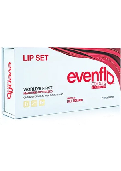 - Evenflo Lip Set - 5'li Kalıcı Makyaj Boya Seti - 15 ml