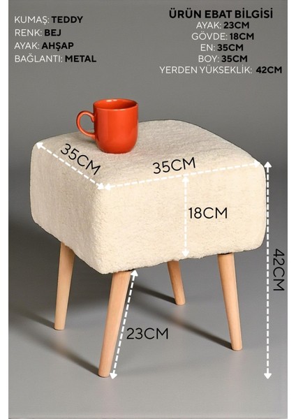 Puf Mushroom Retro Kare Çok Amaçlı Puf Bench Koltuk Tabure fiyatları