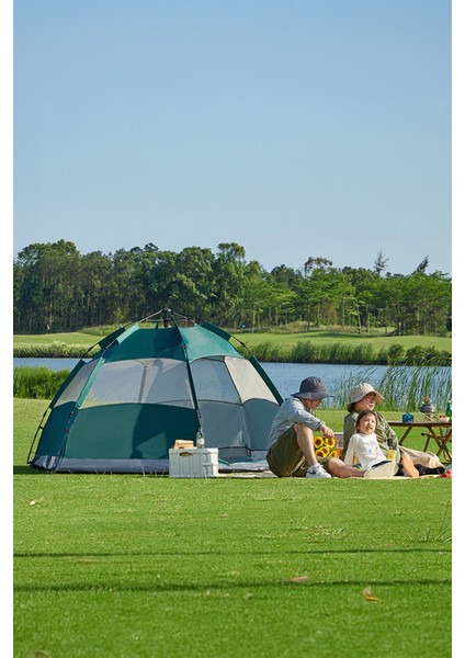 6 Kişilik Altıgen Tam Otomatik Pencereli Aile Kamp Çadırı 270X270X160 fiyatları