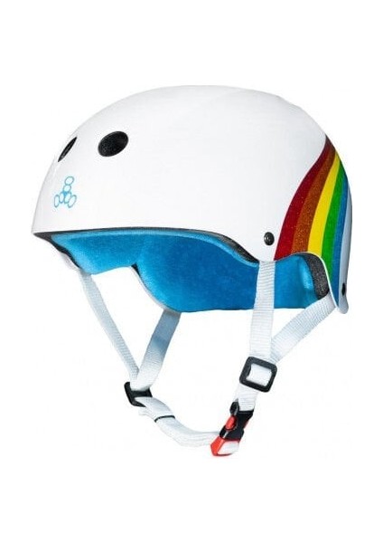 The Certified Sweatsaver White Rainbow Sparkle Kask S/m