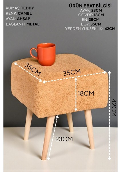 Puf Mushroom Retro Kare Çok Amaçlı Puf Bench Koltuk Tabure fiyatları