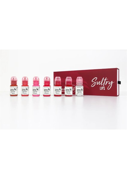 - Sultry Lip Set - 7'li Kalıcı Makyaj Boya Seti - 15 ml
