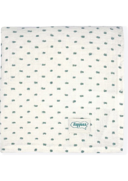 Yeşil Ponponlu Müslin Örtü & Battaniye (100 x 100 Cm) fiyatları