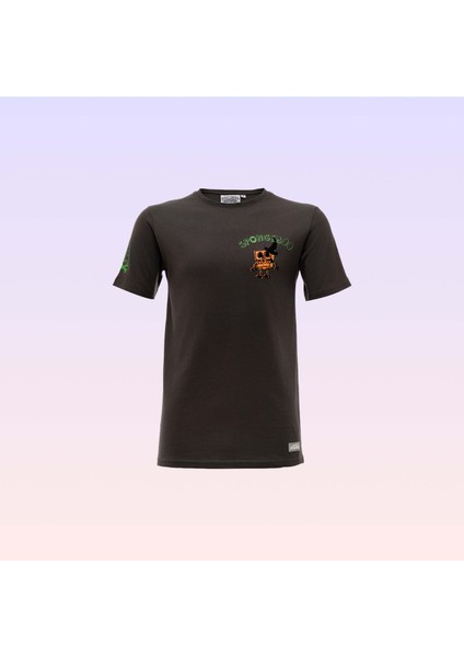 Sünger Bob Kare Pantolon Erkek Legendary Halloween Siyah Tişört