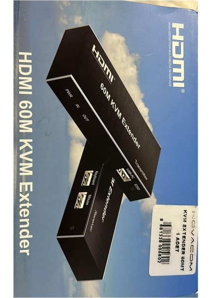 NVC-KVM4K60 Kvm Extender 60MT HDMI + USB