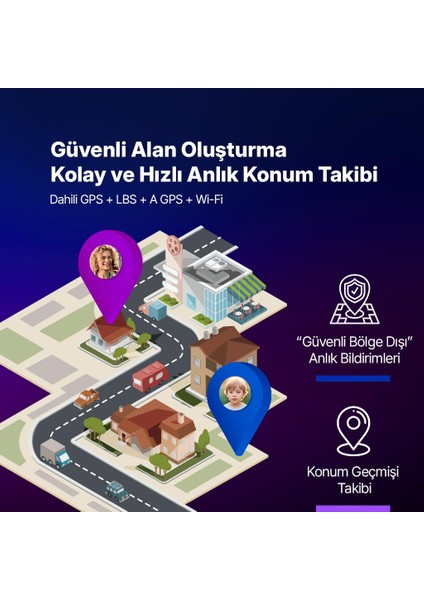Kidi Lite GPS 4G Sim Kartlı Akıllı Çocuk Saati Lacivert 2KSW01
