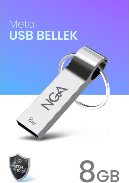 USB Bellek Metal Gövde Güvenli USB Memory - Flash Drive