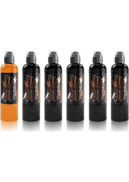 Five Stage Shading 5'li Gölge Boyası Seti - World Famous Ink Dövme Boyası - 4OZ/120ML (+Solüsyon)